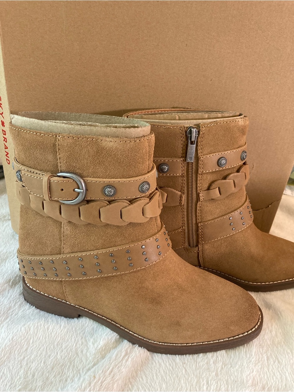 Lucky Brand Miav Tuscany Bootie Ankle High Boots Size 7